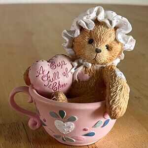 Cherished Teddies Marilyn #135682 Cup Full of Cheer 1994 P Hillman